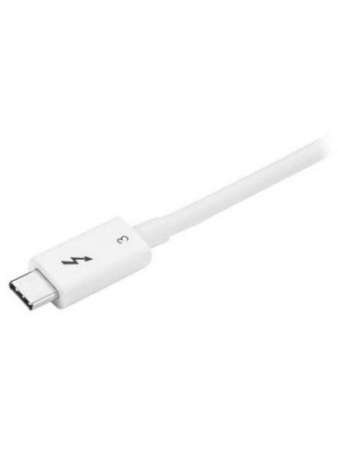 STARTECH  CABLE THUNDERBOLT 3 USB-C MACHO - USB-C MACHO 50CM BLANCO PARA MACBOOK