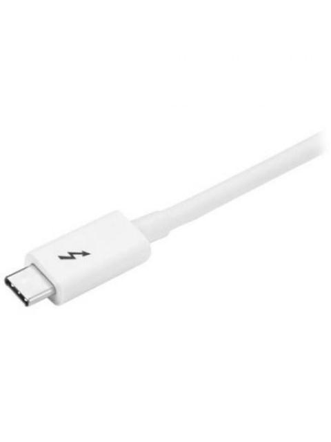 STARTECH  CABLE THUNDERBOLT 3 USB-C MACHO - THUNDERBOLT 3 USB-C MACHO 1 METRO BLANCO PARA MACBOOK PRO