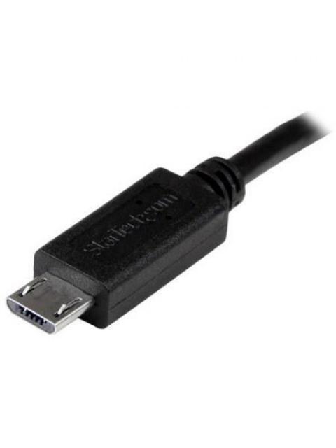 STARTECH  CABLE ADAPTADOR USB OTG MICRO USB MACHO - MICRO USB MACHO 20CM NEGRO