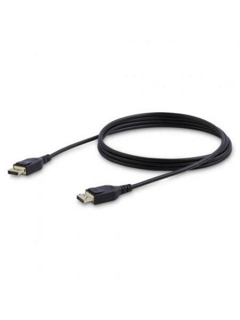 STARTECH  CABLE DISPLAYPORT CON CERTIFICACION VESA DISPLAYPORT 1.4 MACHO - DISPLAYPORT 1.4 MACHO 8K 60HZ 2 METROS NEGRO