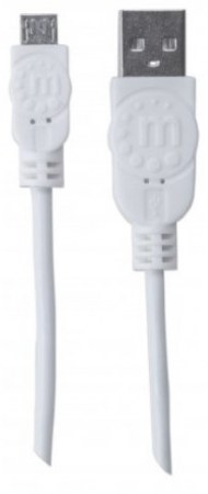 MANHATTAN CABLE PARA DISPOSITIVOS USB DE ALTA VELOCIDAD USB 2.0 A MACHO - MICRO USB 2.0 B MACHO 1 METRO BLANCO
