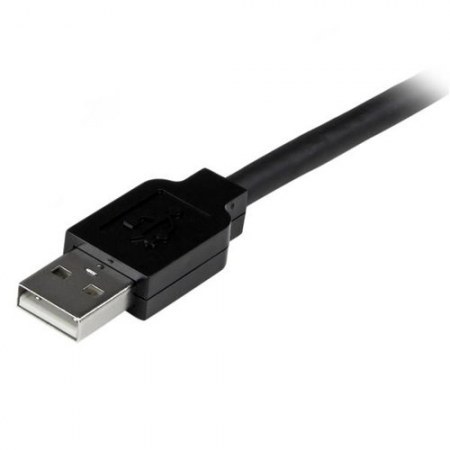 STARTECH  CABLE USB 2.0 DE EXTENSION ALARGADOR ACTIVO USB A MACHO - USB A HEMBRA 5 METROS NEGRO