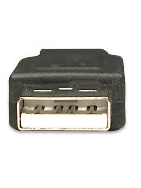 MANHATTAN CABLE USB A MACHO - USB A MACHO 1.8 METROS NEGRO