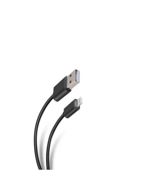 CABLE USB A A LIGHTNING COLOR NEGRO. 1 METRO DE LARGO. ALTA RESISTENCIA DE MATERIALES Y CARGA RAPIDA DBGUSBLN