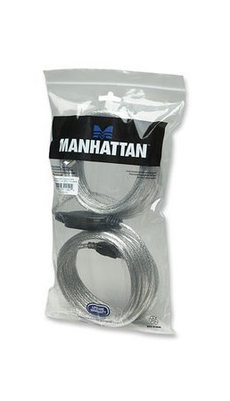 MANHATTAN CABLE USB A MACHO - USB B MACHO 11 METROS PLATA