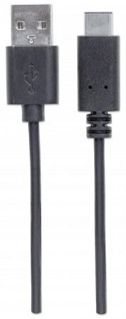 MANHATTAN CABLE USB C DE ALTA VELOCIDAD USB C MACHO - USB A MACHO 1 METRO NEGRO