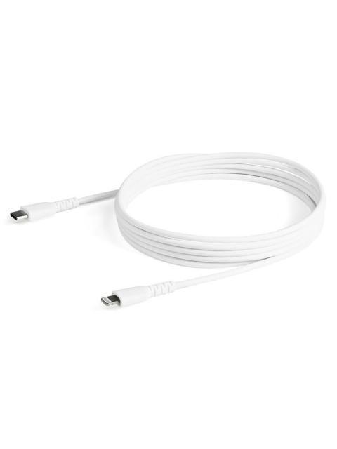 CABLE USB-C A LIGHTNING STARTECH 2M CERTIFICADO BLANCO RUSBCLTMM2MW