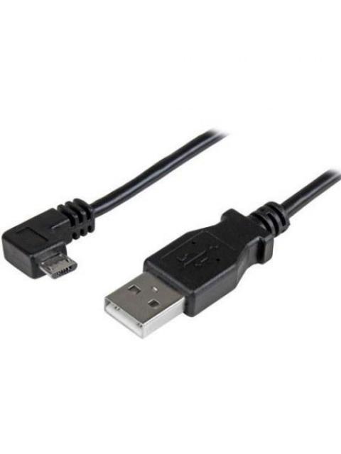 STARTECH  CABLE USB - MICRO USB CON CONECTOR ACODADO A LA DERECHA 2 METROS NEGRO