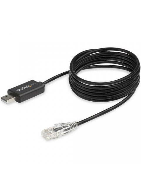 STARTECH  CABLE RJ-45 MACHO - USB MACHO 1.8 METROS NEGRO