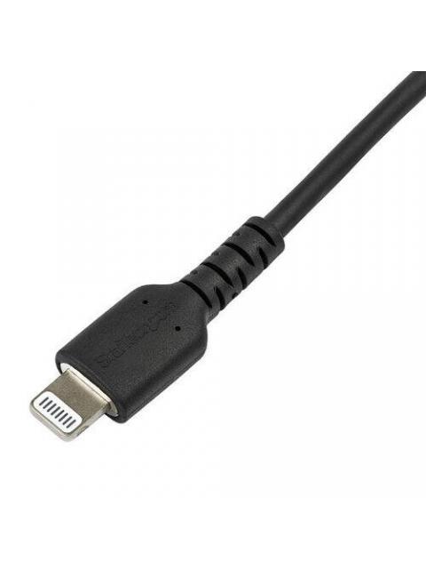STARTECH  CABLE DE CARGA CERTIFICADO MFI LIGHTNING MACHO - USB-C MACHO 2 METROS NEGRO PARA IPOD-IPHONE-IPAD