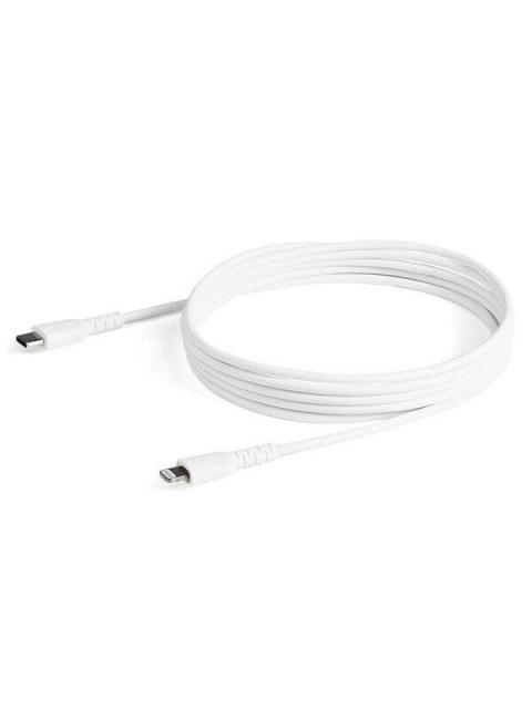 CABLE USB-C A LIGHTNING STARTECH 2M CERTIFICADO BLANCO RUSBCLTMM2MW