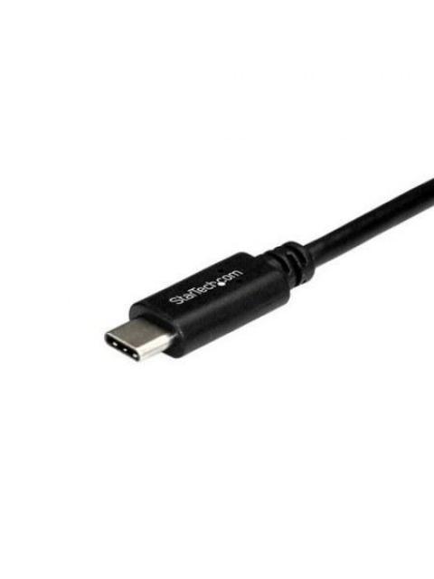 STARTECH  CABLE EN ANGULO USB C MACHO - USB C MACHO 1 METRO NEGRO