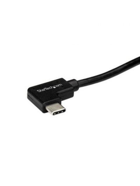 STARTECH  CABLE EN ANGULO USB C MACHO - USB C MACHO 1 METRO NEGRO