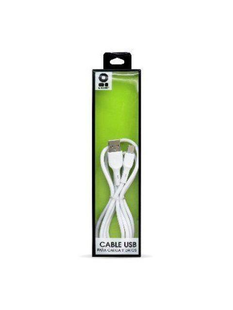 CABLE USB TIPO C BROBOTIX USB A V2.0 1M BLANCO 963202