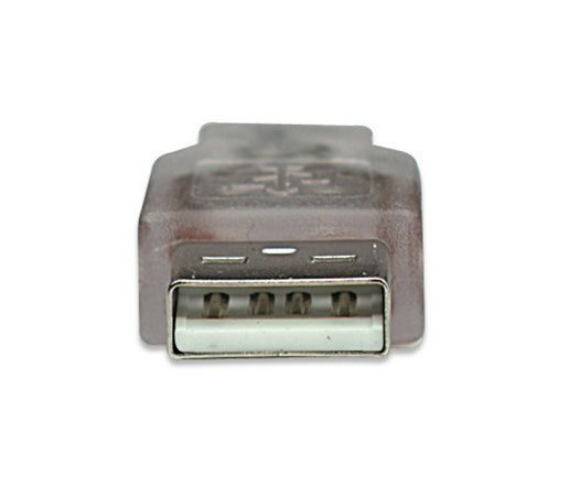 MANHATTAN CABLE USB MACHO- USB MINI MACHO 1.8 METROS TRANSPARENTE