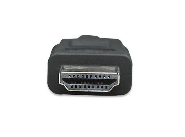 MANHATTAN CABLE HDMI DE ALTA VELOCIDAD CON CANAL ETHERNET HDMI MACHO - HDMI MACHO 4K 30HZ 2 METROS NEGRO