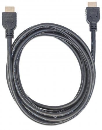 MANHATTAN CABLE HDMI MACHO - HDMI MACHO 4K 60HZ 3 METROS NEGRO
