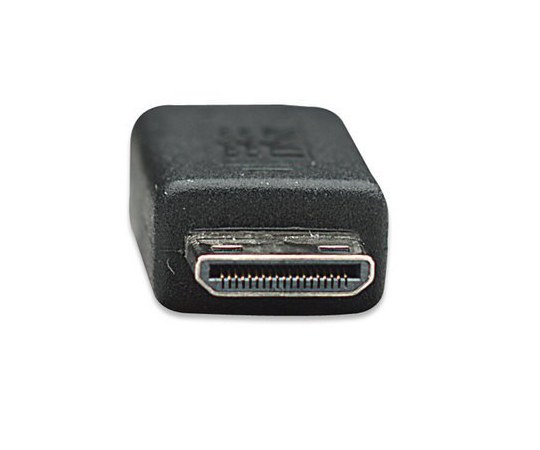 MANHATTAN CABLE HDMI DE ALTA VELOCIDAD MINI HDMI MACHO - HDMI MACHO 4K 1.8 METROS NEGRO