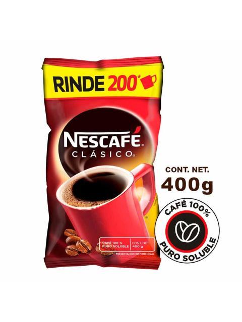 CAFE SOLUBLE NESCAFE CLASICO BOLSA 400G