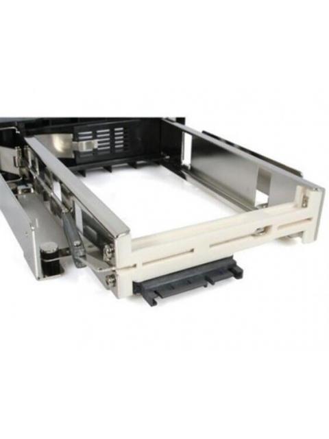 STARTECH  HSB100SATBK RACK MOVIL DE ALUMINIO DE 5.25 PARA UN DISCO DURO HDD SATA DE 3.5 SIN BANDEJA - HOT SWAP