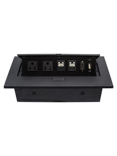 BROBOTIX CAJA DE MONTAJE 170906 4 PUERTOS NEGRO