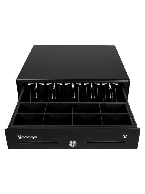 CAJON DE DINERO VORAGO CD-100 CON LLAVE 7KG NEGRO