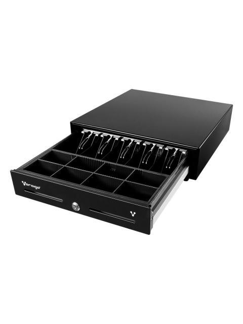 CAJON DE DINERO VORAGO CD-100 CON LLAVE 7KG NEGRO