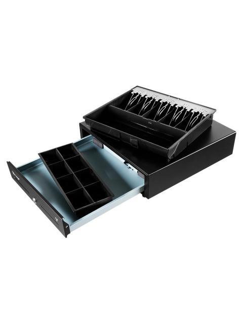 CAJON DE DINERO VORAGO CD-100 CON LLAVE 7KG NEGRO