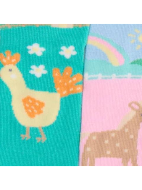 CALCETAS SET DE 5 PARES MULTICOLOR HELLODREAM
