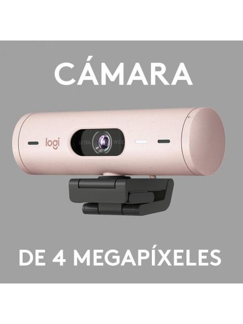 LOGITECH WEBCAM BRIO 500 CON MICROFONO 4MP 1920 X 1080 PIXELES USB-C ROSA