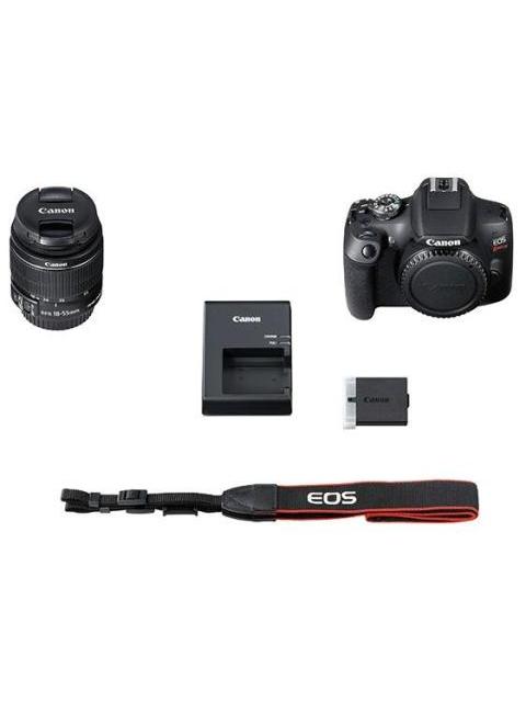 CAMARA REFLEX CANON EOS REBEL T7 24.1MP CUERPO + LENTE EF-S 18-55MM IS II
