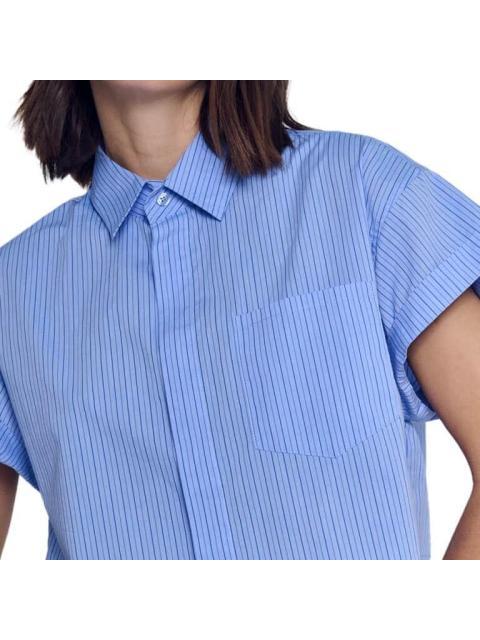 CAMISA CROP AZUL HOLLY LAND