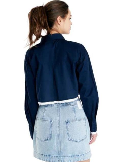 CAMISA CROP AZUL MARINO HOLLY LAND