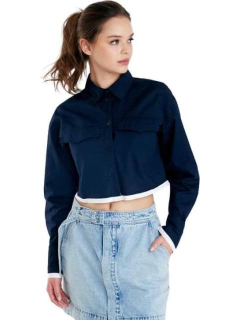 CAMISA CROP AZUL MARINO HOLLY LAND