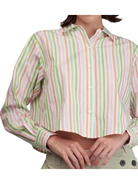 CAMISA CROP RAYAS ROSA HOLLY LAND