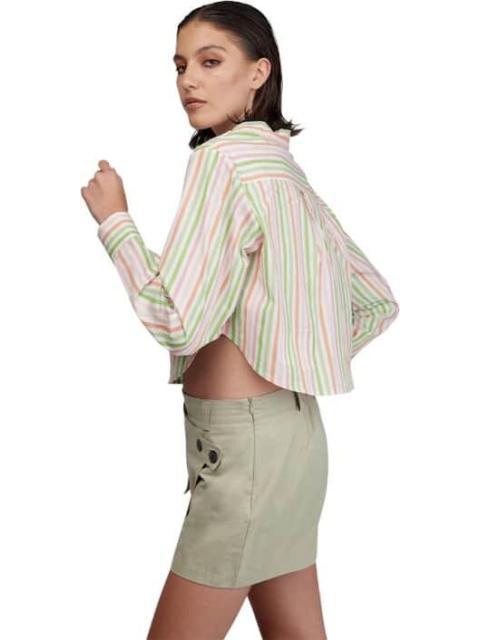 CAMISA CROP RAYAS ROSA HOLLY LAND