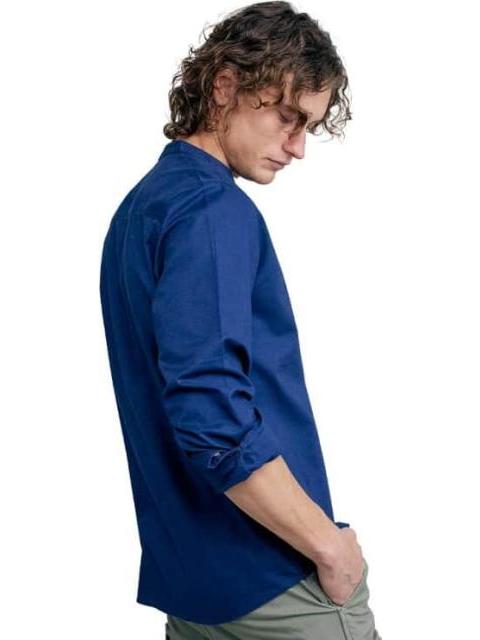 CAMISA CUELLO MAO AZUL MARINO NEXT CO