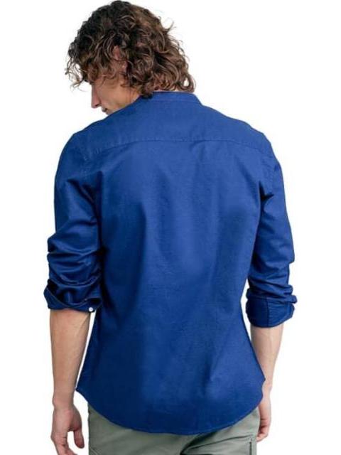 CAMISA CUELLO MAO AZUL MARINO NEXT CO