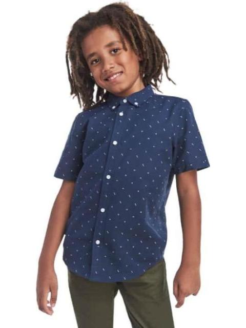 CAMISA ESTAMPADA AZUL MARINO NEXT CO
