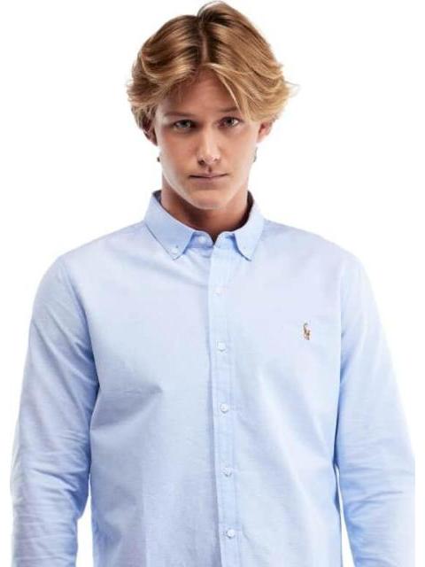 CAMISA MANGA LARGA AZUL CIELO HPC POLO