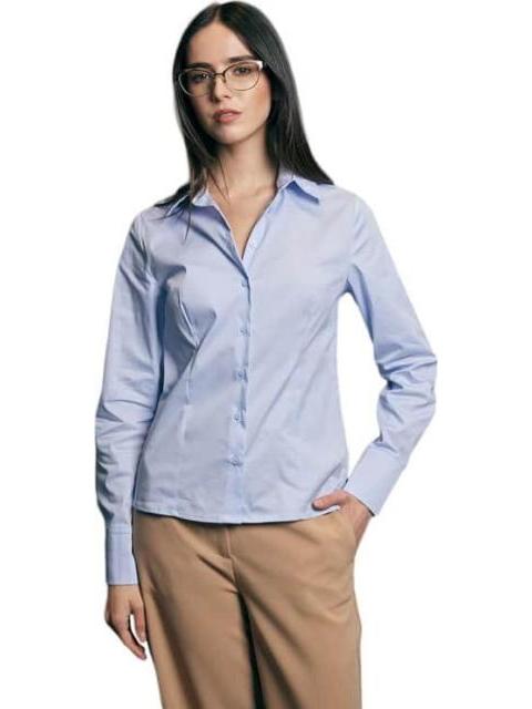 CAMISA MANGA LARGA AZUL HOLLY LAND