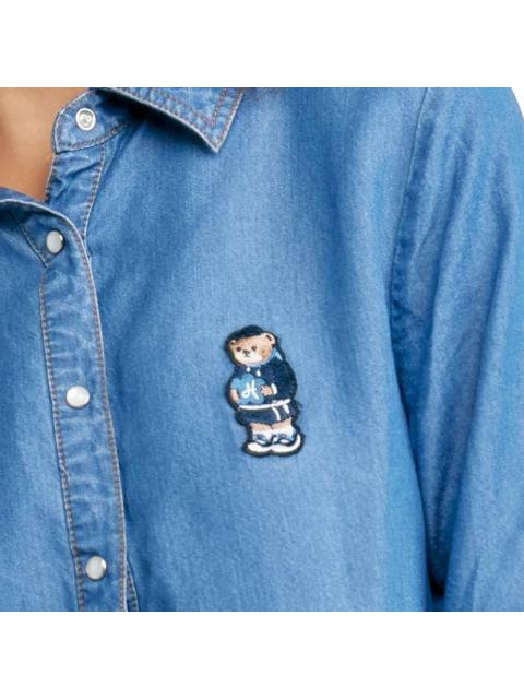 CAMISA MANGA LARGA AZUL HOLLY LAND