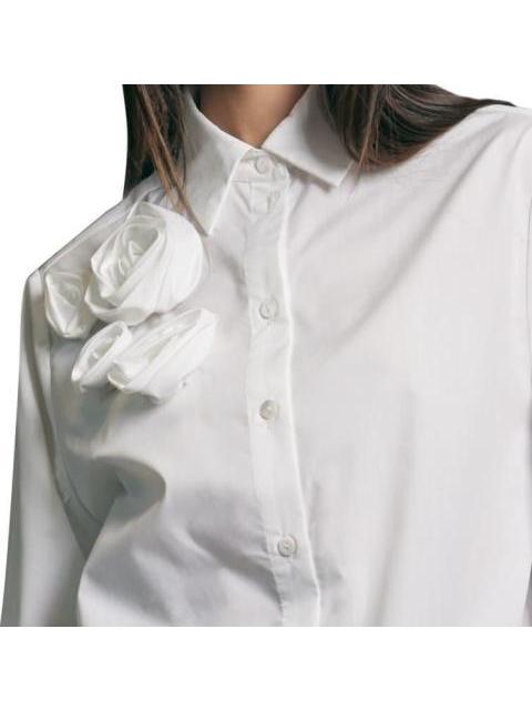 CAMISA MANGA LARGA FLOR MARFIL HOLLY LAND