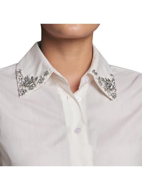 CAMISA MANGA LARGA PEDRERIA MARFIL HOLLY LAND