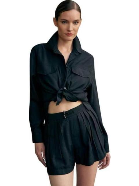 CAMISOLA LARGA LISA NEGRO HOLLY LAND
