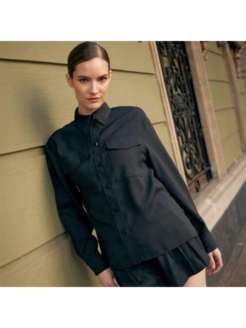 CAMISOLA LARGA LISA NEGRO HOLLY LAND