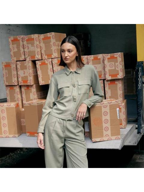 CAMISOLA LISA VERDE OLIVO HOLLY LAND