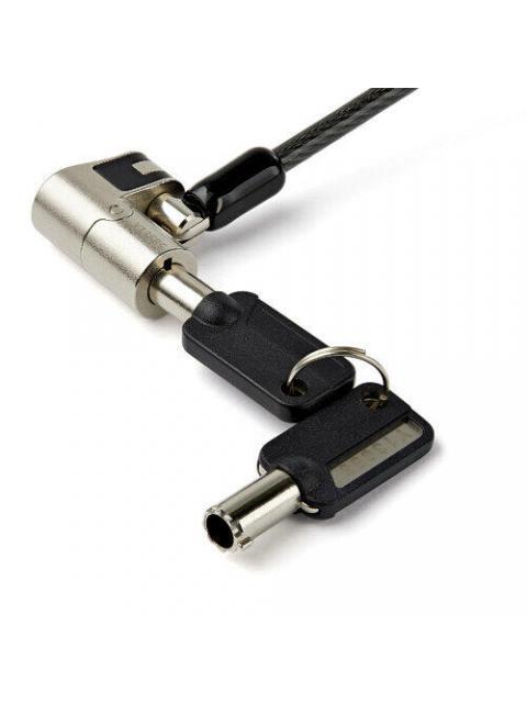 STARTECH  CANDADO DE LLAVE PARA LAPTOPS 2 METROS NEGRO