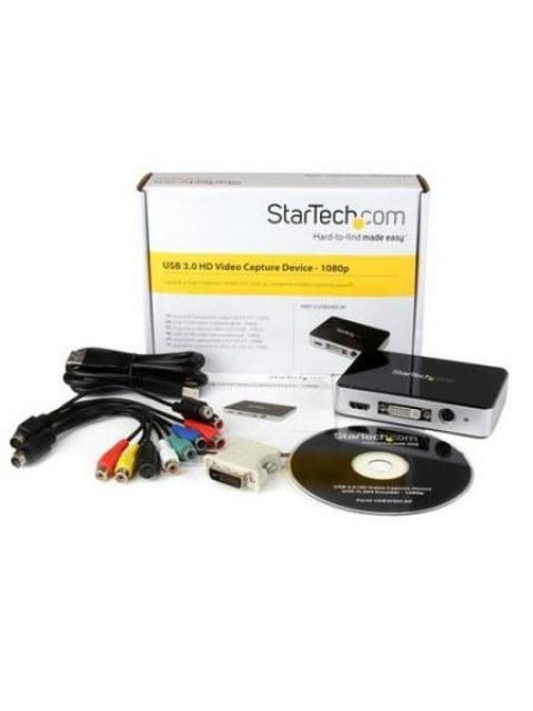 STARTECH  CAPTURADORA DE VIDEO USB 3.0 - HDMI DVI VGA Y VIDEO POR COMPONENTES