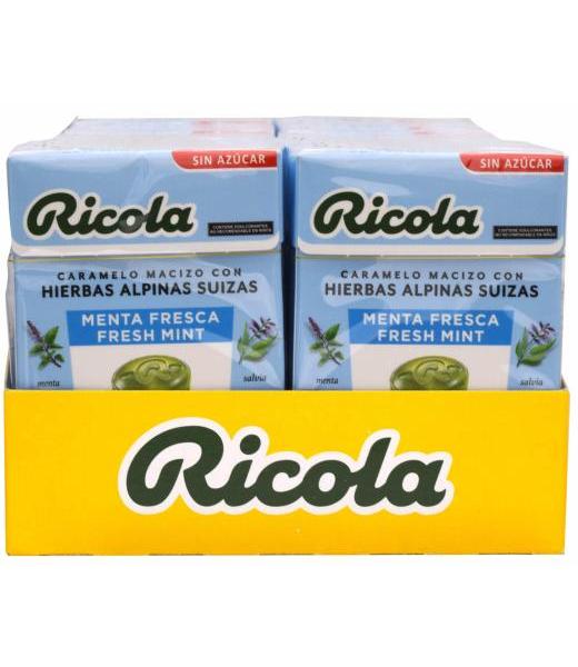 CARAMELO MENTA FRESCA 27.5 G RICOLA P 20